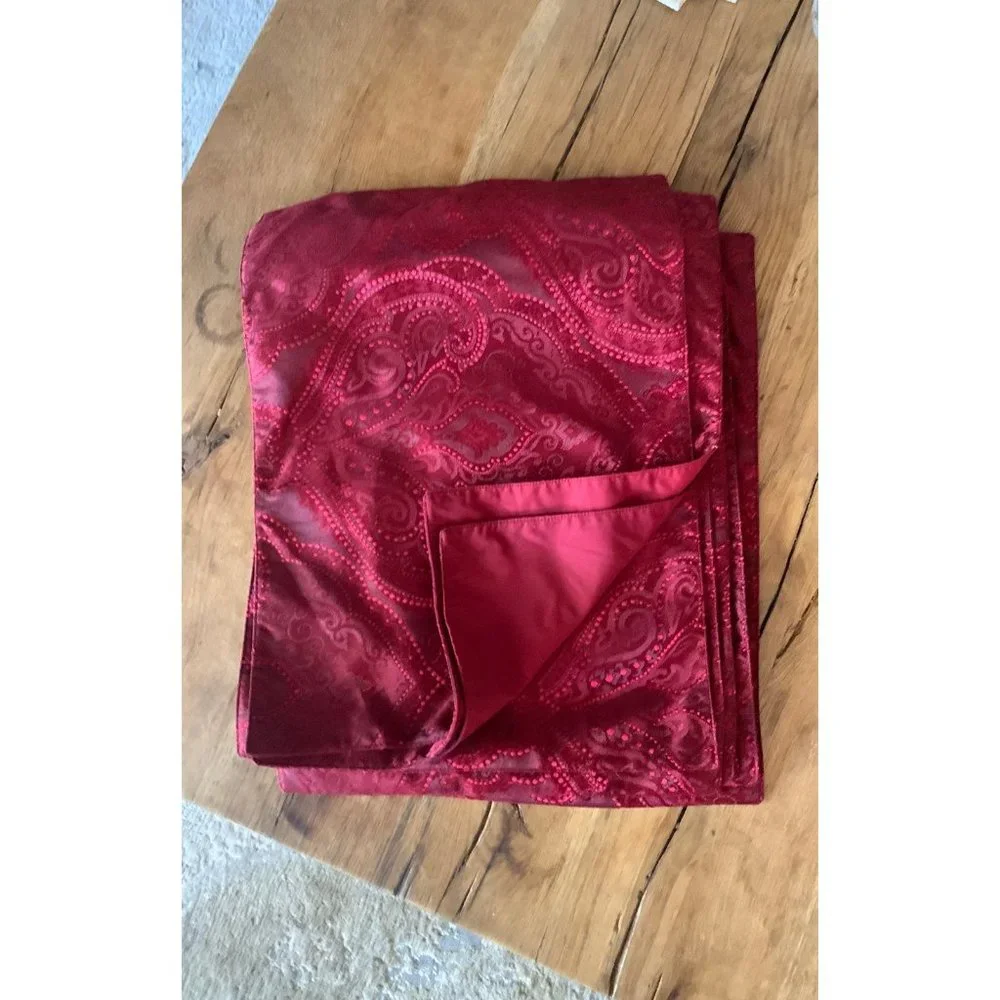 10 burgundy ruby red christmas holiday banquet placemats lot bundle wedding